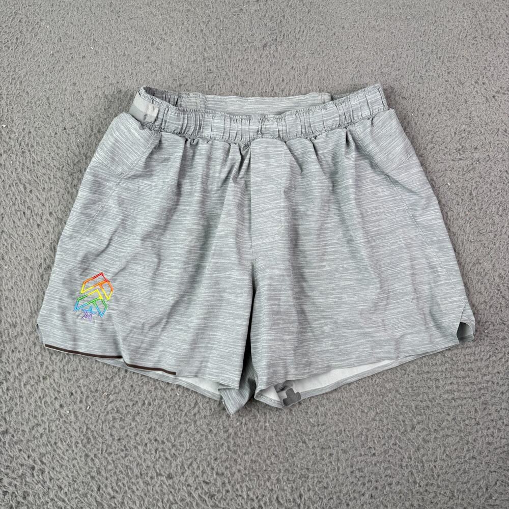 Lululemon Shorts Mens Medium Gray Surge Out Of Mind Liner 4" M7AB4S Barry's